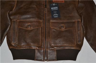 AUTHENTIC MENS AVIREX SKY CHARMER A2 JACKET BROWN BRAND NEW ALL