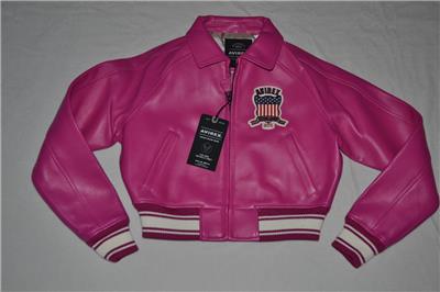 AVIREX ピンク レザー ジャケット AVIREX ピンク レザージャケット 希少色 AVIREX アヴィレックス 本革