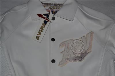 AUTHENTIC AVIREX MENS LIMITED EDITION GOLD CLUB WHITE JACKET NEW