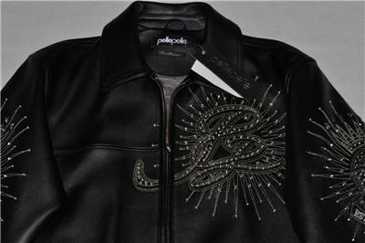 AUTHENTIC Pelle Pelle Men's LEATHER Jacket BLACK 47TH ANNIVERSARY
