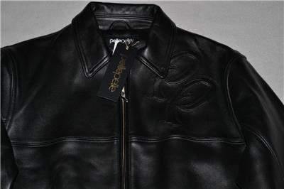 AUTHENTIC MEN'S TWO TONE PELLE PELLE CLASSIC LEATHER JACKET BLACK
