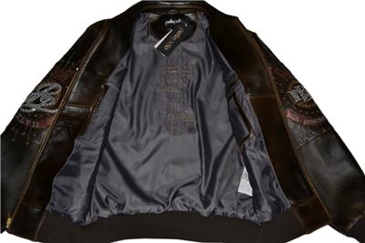 AUTHENTIC Pelle Pelle Men's LEATHER Jacket BROWN 47TH ANNIVERSARY