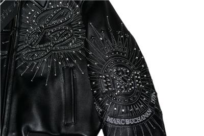 AUTHENTIC Pelle Pelle Womens LEATHER Jacket 47TH ANNIVERSARY BLACK