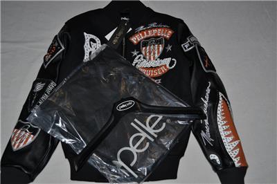 Pelle Pelle Men's American Bruiser Varsity Jacket Leather Wool