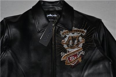 AUTHENTIC Pelle Pelle Men's LEATHER Jacket BLACK 47TH ANNIVERSARY