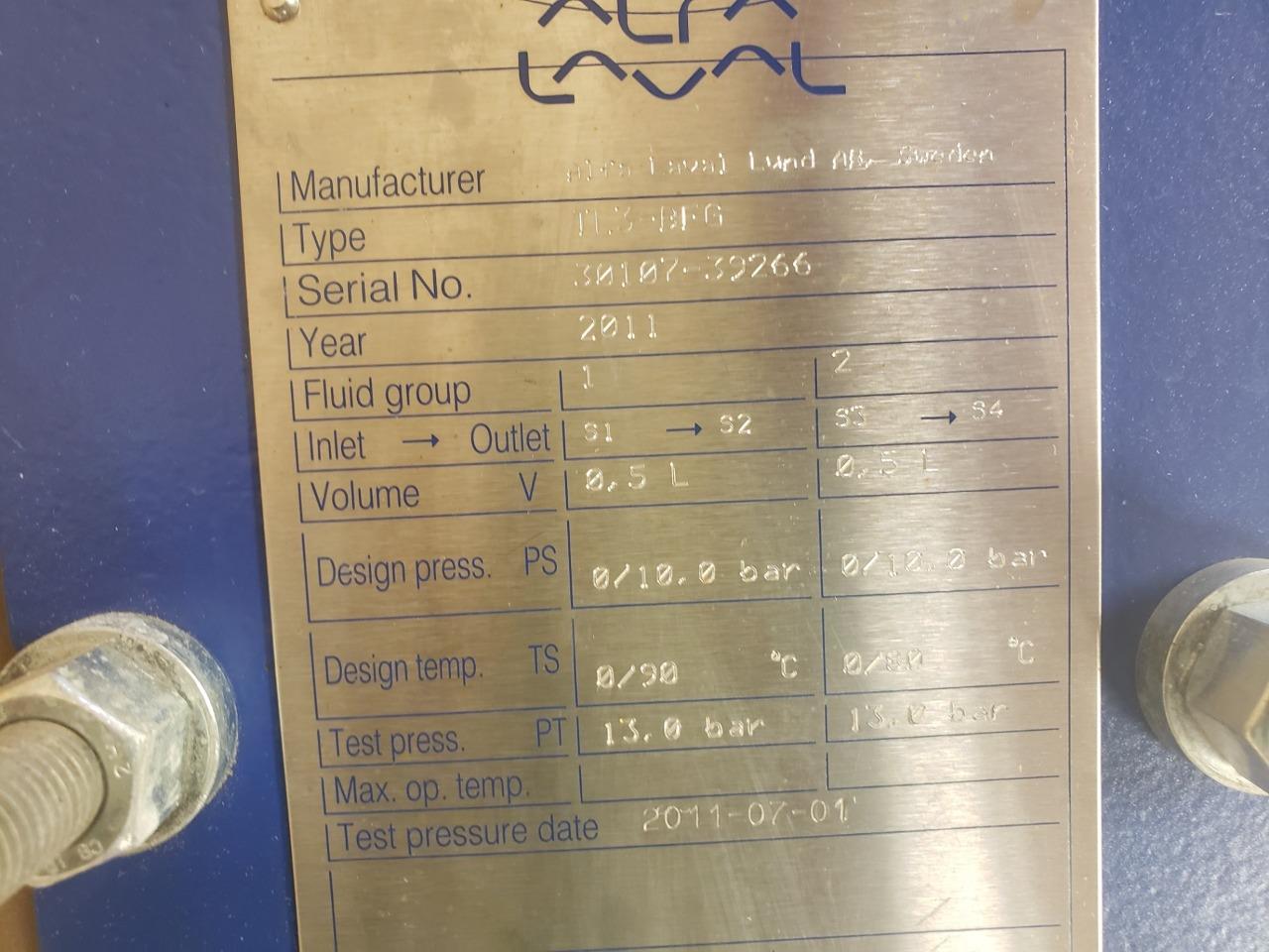 Alfa Laval TL3-BFG Brazed Plate and Frame Heat Exchanger, 5 Plates, 5 ...
