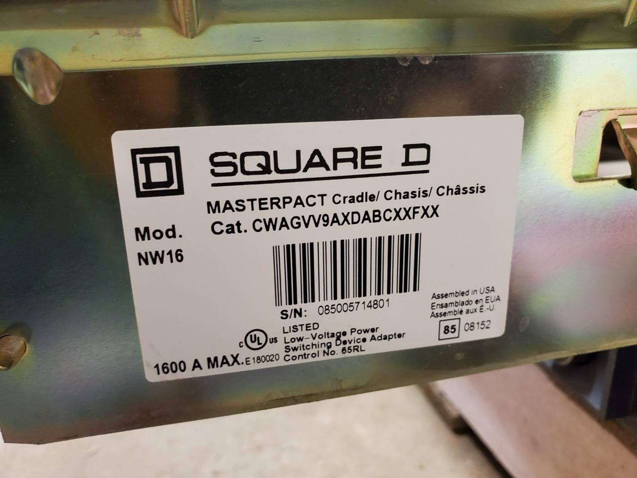 Square D Masterpact Breaker Cradle Chassis NW16 1600A Square D Masterpact Breaker Cradle Chassis NW16 1600A
