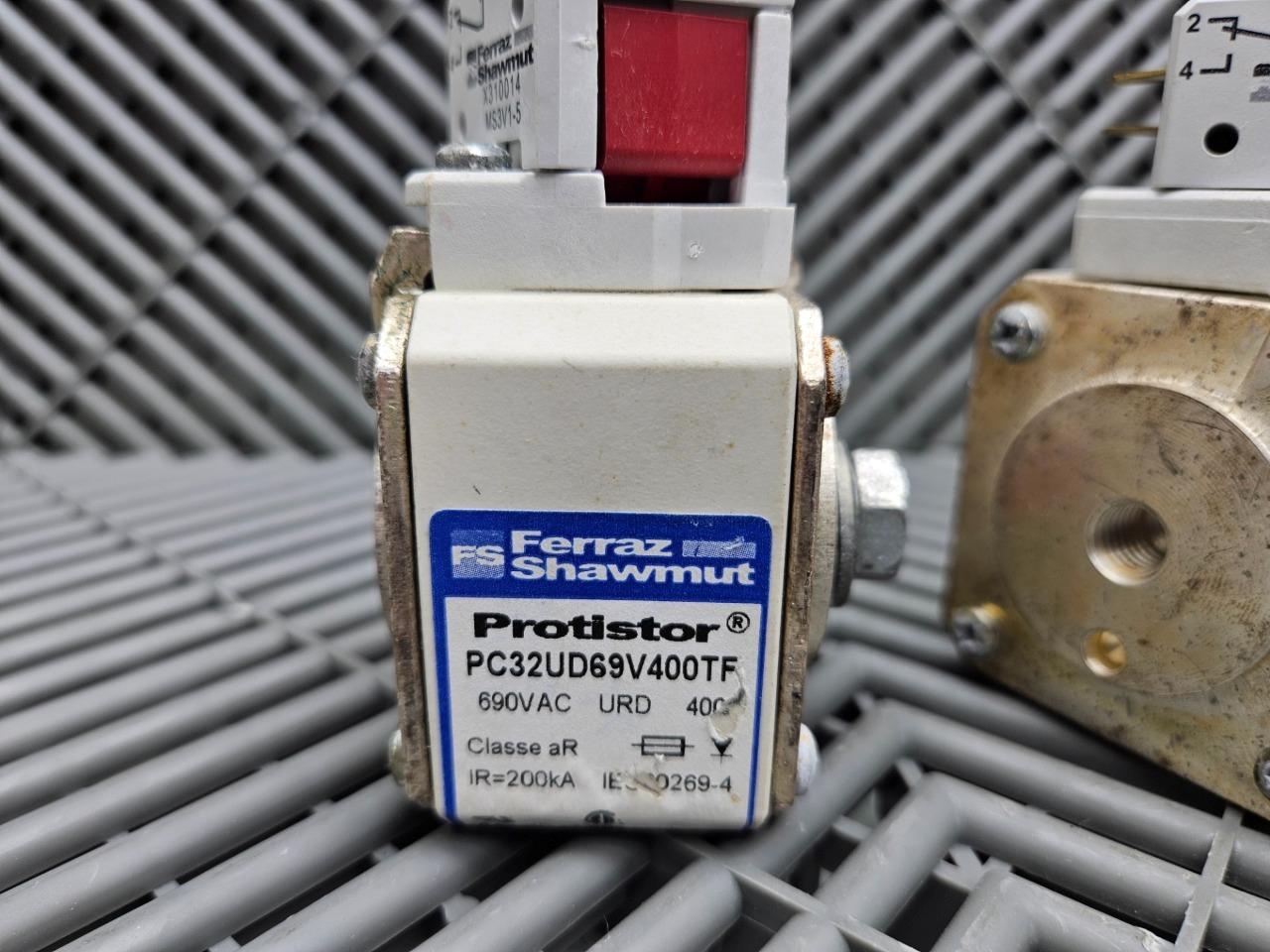 【2025年】エレガントファッションを上品に着 Lot of Fuse Protistor PC32UD69V400TF Mersen Shawmut Ferraz 3 コンデンサ