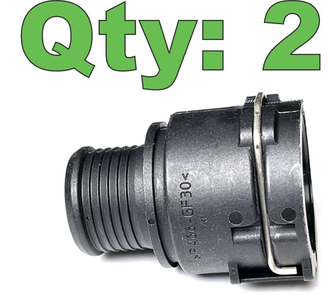 2) Normaquick PS3 0702-701-9016 NW16 Coolant Hose Connector PA66