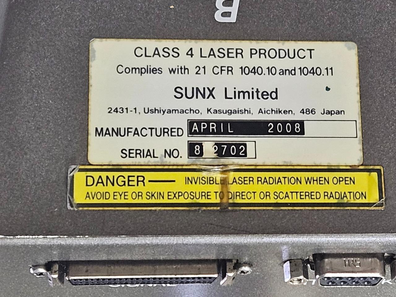 Panasonic Sunx LP-F10 Series Fiber Laser Marker System LP-F13R-B2 