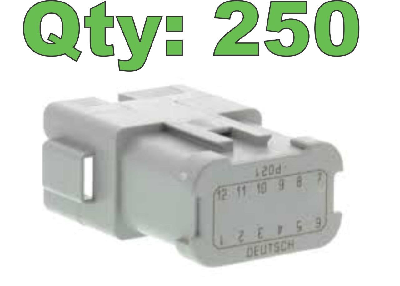 New Deutsch DT04-12PA-P021 Bussed Feedback Receptacle Plug Assembly 12 Pin - Picture 8 of 8