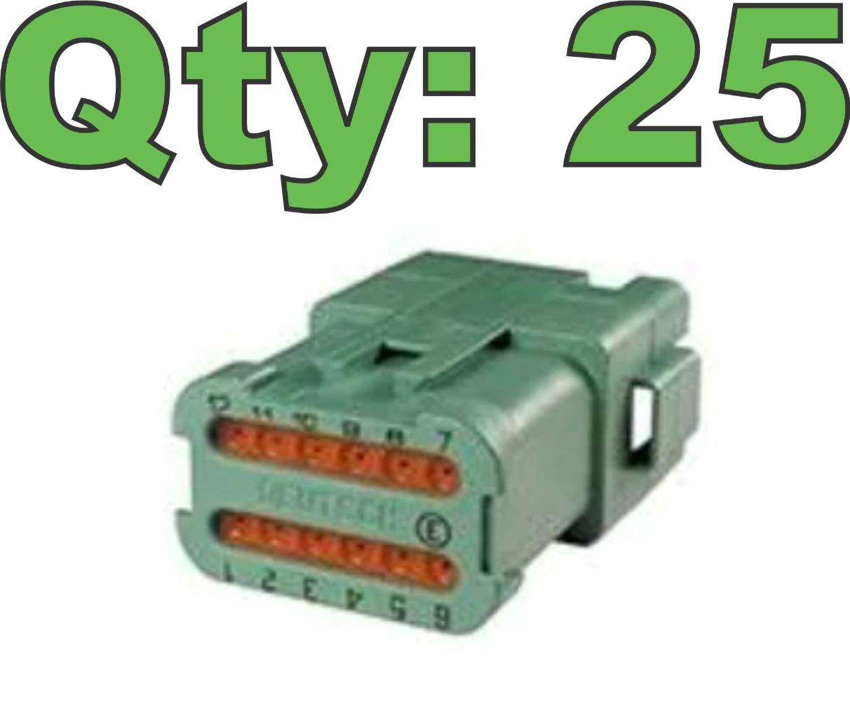 New Deutsch DT04-12PC-CE01 Connector Housing with Endcap / C-Key / 8 Pole - Picture 10 of 10
