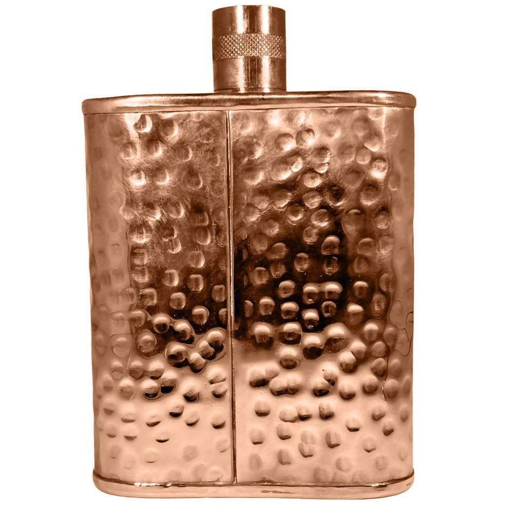NEW HAND MADE JACOB BROMWELL FREEDOM FLASK HAMMERED COPPER 12oz MSRP $700