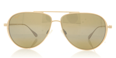 Maui Jim Shallows 543-16A Aviator Gold / HCl Bronze POLARIZED Sunglasses Maui Jim Shallows Polarized Sunglasses 543-16A Matte Gold  main image 3