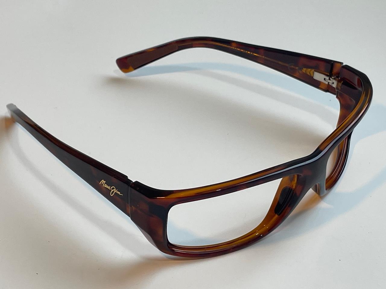 Maui Jim WASSUP Polarized Sunglasses Eyeglass Frame 123 Black Tortoise Woodgrain eBay
