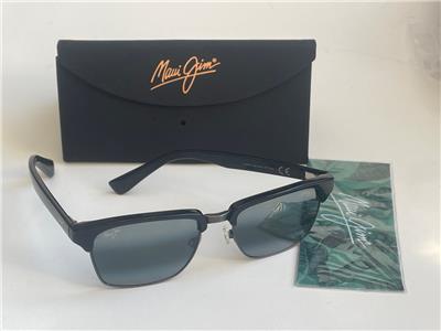 New Maui Jim Kawika Polarized Sunglasses 257-17C Black/Gray Mirror