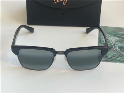 New Maui Jim Kawika Polarized Sunglasses 257-17C Black/Gray Mirror