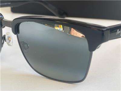 New Maui Jim Kawika Polarized Sunglasses 257-17C Black/Gray Mirror