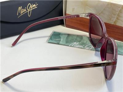 Maui Jim Ocean MJ 723-12B Oval Tortoise Sunglasses Polarized Maui Rose Lens (C) Maui Jim OCEAN Polarized Sunglasses 723-12B Tortoise  main image 3