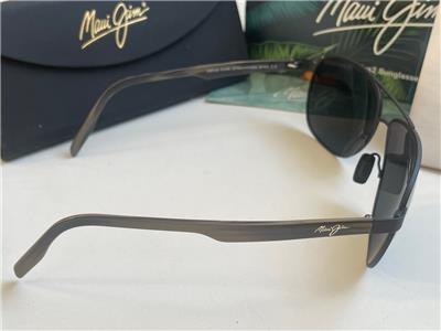 Maui Jim CASTLES Polarized Sunglasses 728-2M Matte Black/Gray