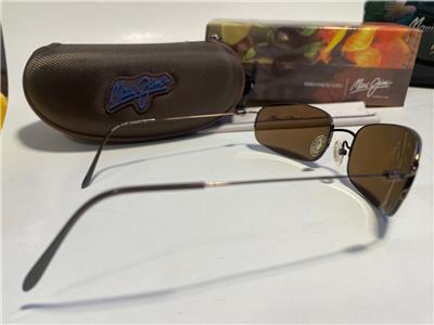 Maui Jim Windward MJ-508-23 Titanium Frame Bronze Polarized Lenses Japan Maui Jim MJ-508-23 Mens Sport Brown Lens Titanium Sunglasses  main image 3