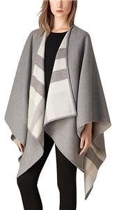 AMERI Reversible Boa Poncho Coat | eBay
