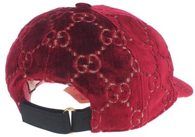 red velvet gucci hat