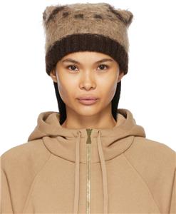 NEW GUCCI CURRENT BEIGE BROWN GG PRINT SOFT MOHAIR WOOL  display picture 3