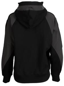 NEW MONCLER COLOR BLOCK BLACK LOGO COTTON HOODIE SWEATSHIRT