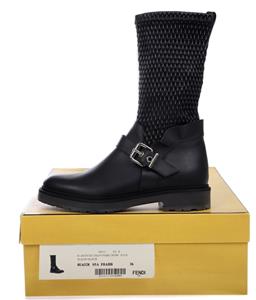 ショートブーツ・ブーティ Fendi Delfina Black Biker Boot 8T85769W4F0ABB_01?wid=2000&hei