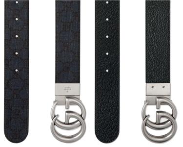 NEW GUCCI GG MARMONT BLUE DARK BLUE REVERSIBLE LEATHER  display picture 1
