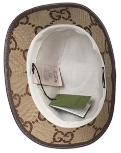GUCCI GGロゴバケットハット ベージュ NEW GUCCI JUMBO GG LOGO BEIGE BROWN BUCKET FEDORA HAT LARGE UNISEX