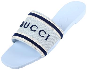 美USED 使用2回 x Gucci サンダル ブルー×ホワイト 美USED 使用2回 x Gucci サンダル ブルー×ホワイト 美USED 使用2回