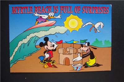653 Walt Disney Myrtle Beach Sc Donald Duck Surfing Goofy 653 Walt Disney Myrtle Beach Sc