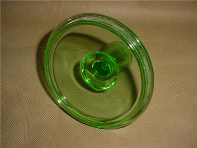 uranium glass jar with lid