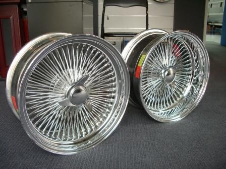 Chrome ford wire wheels #2