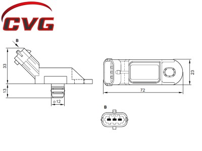 details about bosch 0281002844 intake manifold pressure sensor map 0281002552 55206796 112685