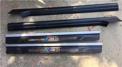 Bmw E46 M3 Step Entry Molding Door Sill Plates Trim Strips Panels 8204113 Ebay
