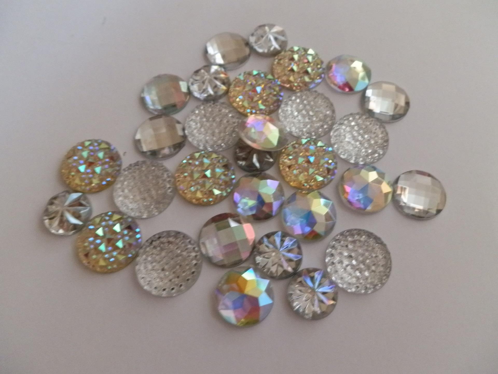 Rainbow Sparkling Gem Flatback Verzierungen zum Basteln - Bild 2 von 5