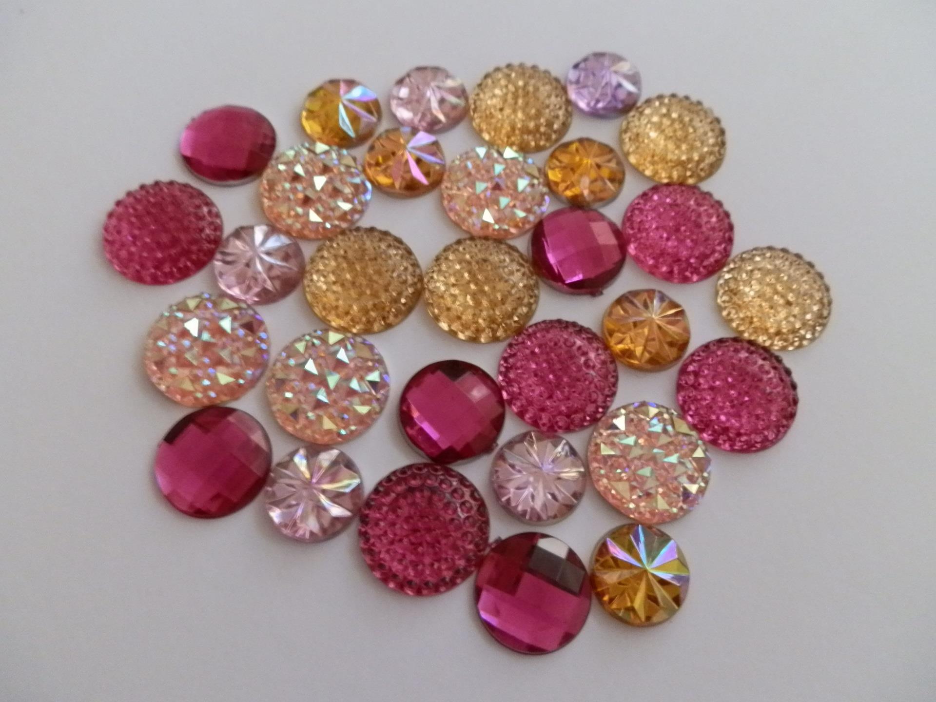 Rainbow Sparkling Gem Flatback Verzierungen zum Basteln - Bild 3 von 5