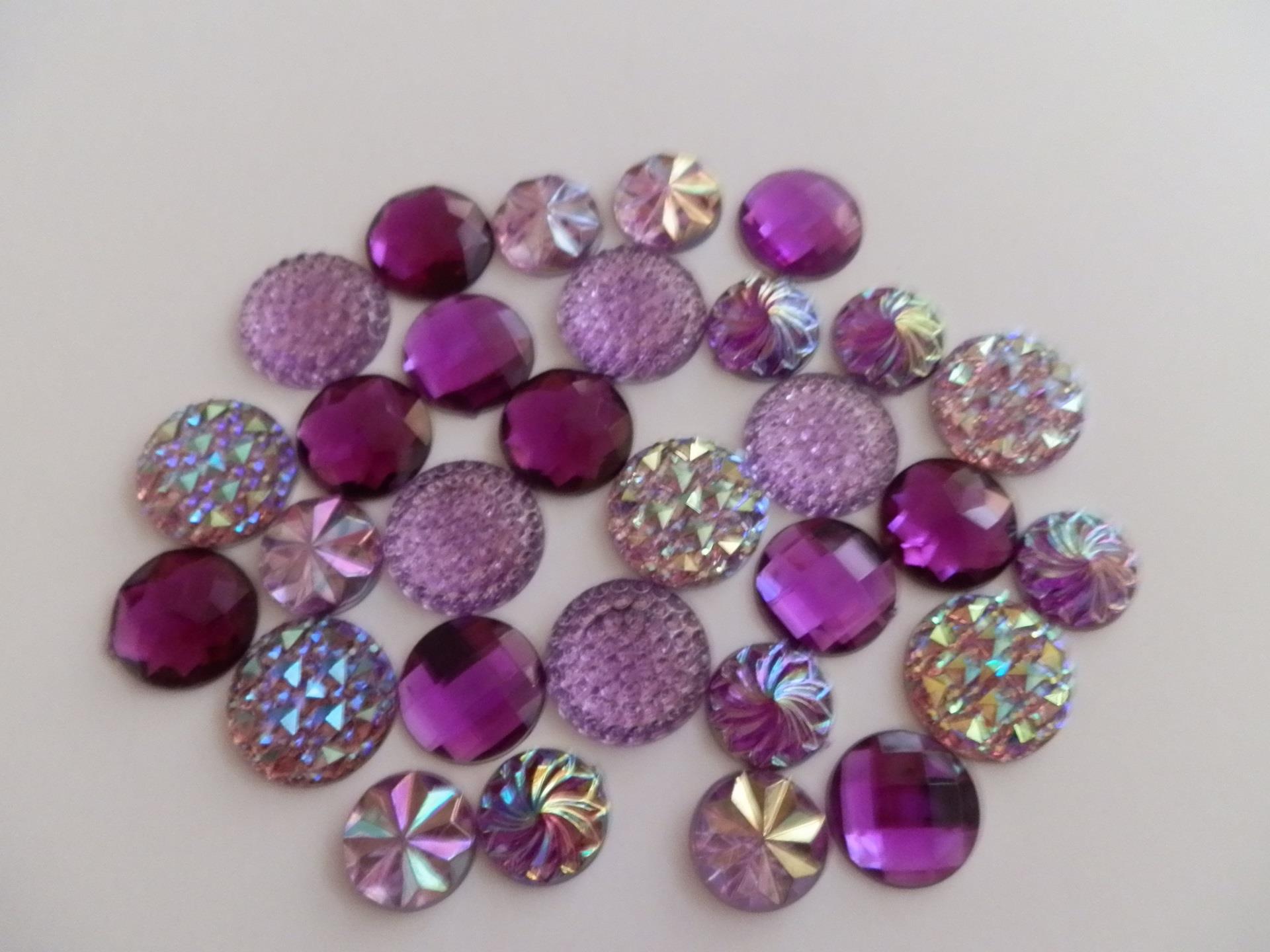 Rainbow Sparkling Gem Flatback Verzierungen zum Basteln - Bild 4 von 5