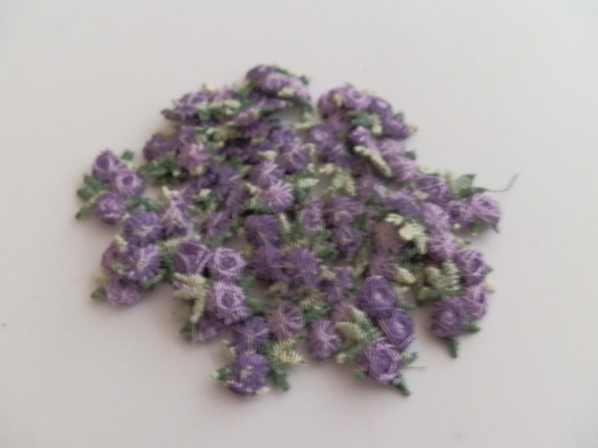 Schöne bestickte Rose Applikationsborte - Bild 4 von 5