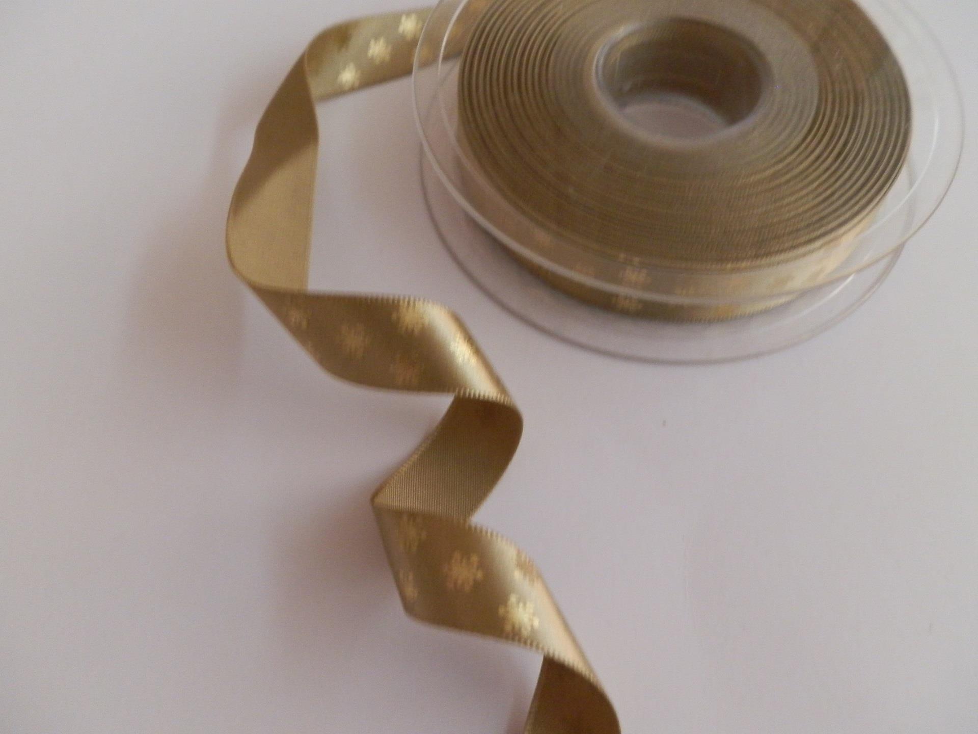 Berisfords Pretty Christmas Metallic Snowflakes Ribbon-1 Metre-Please Choose - Picture 4 of 4