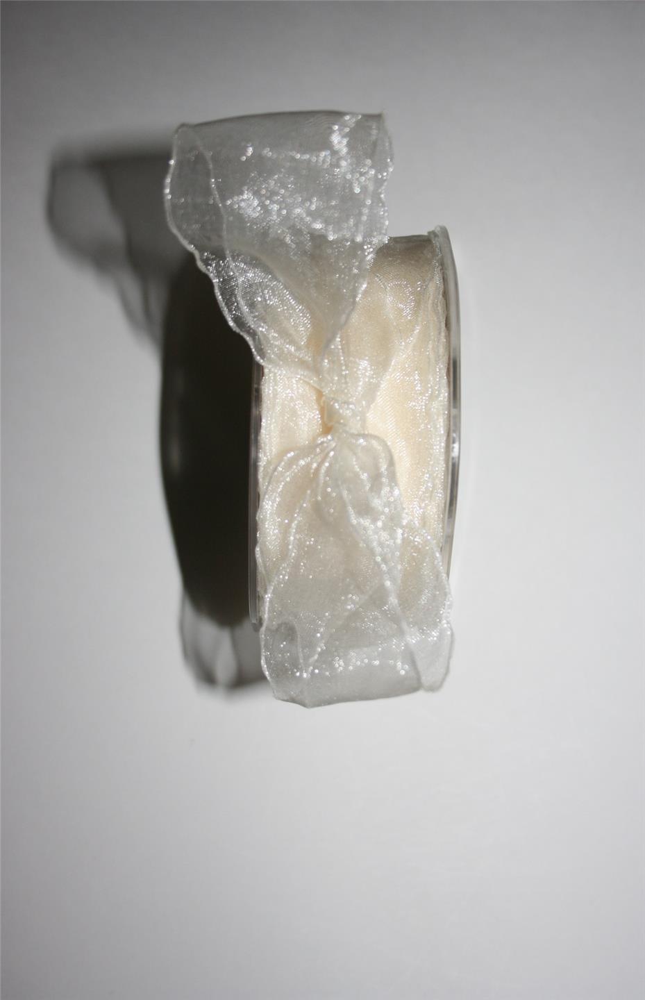 May Arts Beautiful Sheer Wrinkled Edge Ribbon-1 Metre - Picture 2 of 5