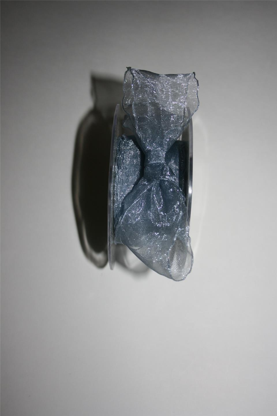 May Arts Beautiful Sheer Wrinkled Edge Ribbon-1 Metre - Picture 3 of 5