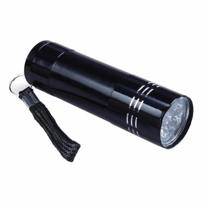 Totally Bizarre Uv Ultra Violet 9 Led Flashlight Blacklight Torch Light 