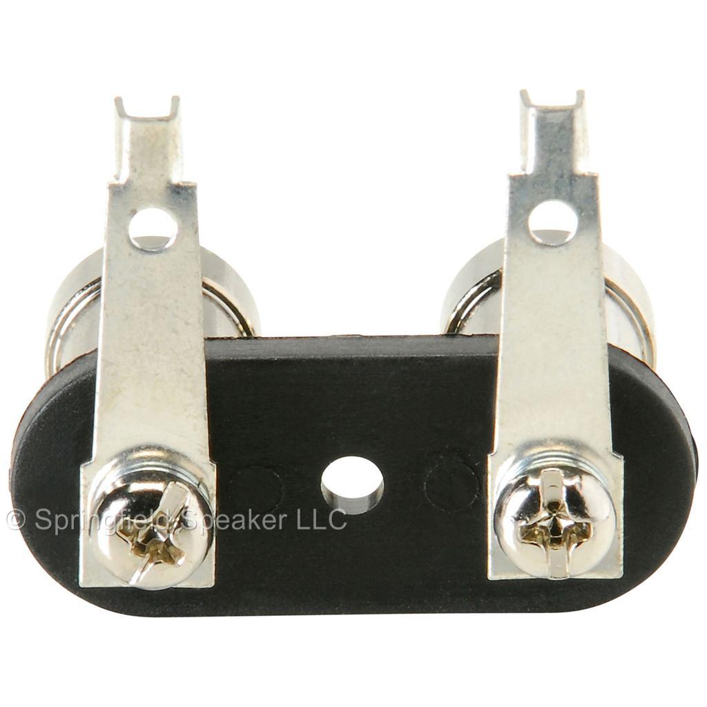 2 Pack of Spring Loaded Speaker Terminals Nickel binding posts