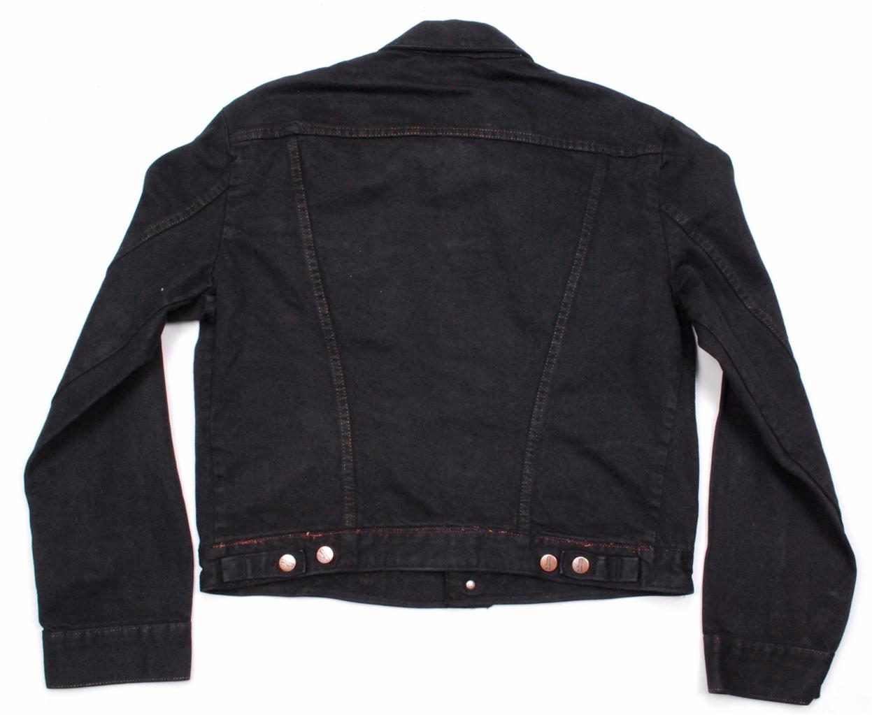 Vintage Black cropped Wrangler denim jean jacket - Large L