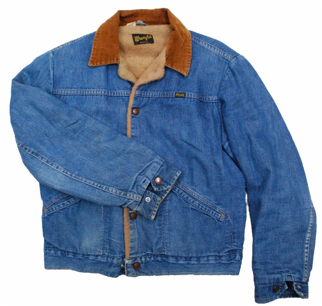 Vintage slim Wrangler sherpa shearling lined denim jacket - Medium M | eBay