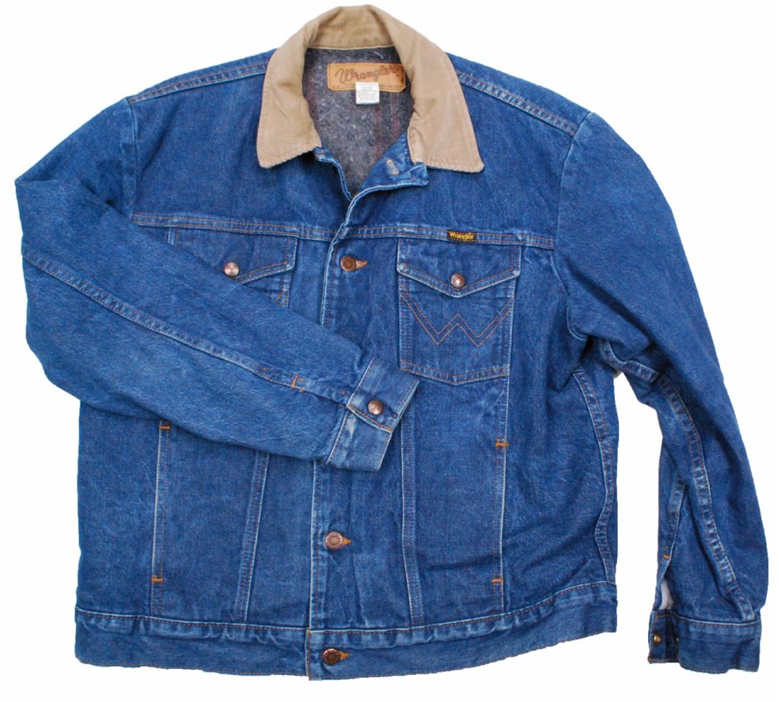 Vintage Winter Slim Blanket Lined Wrangler denim jean jacket - Medium M ...